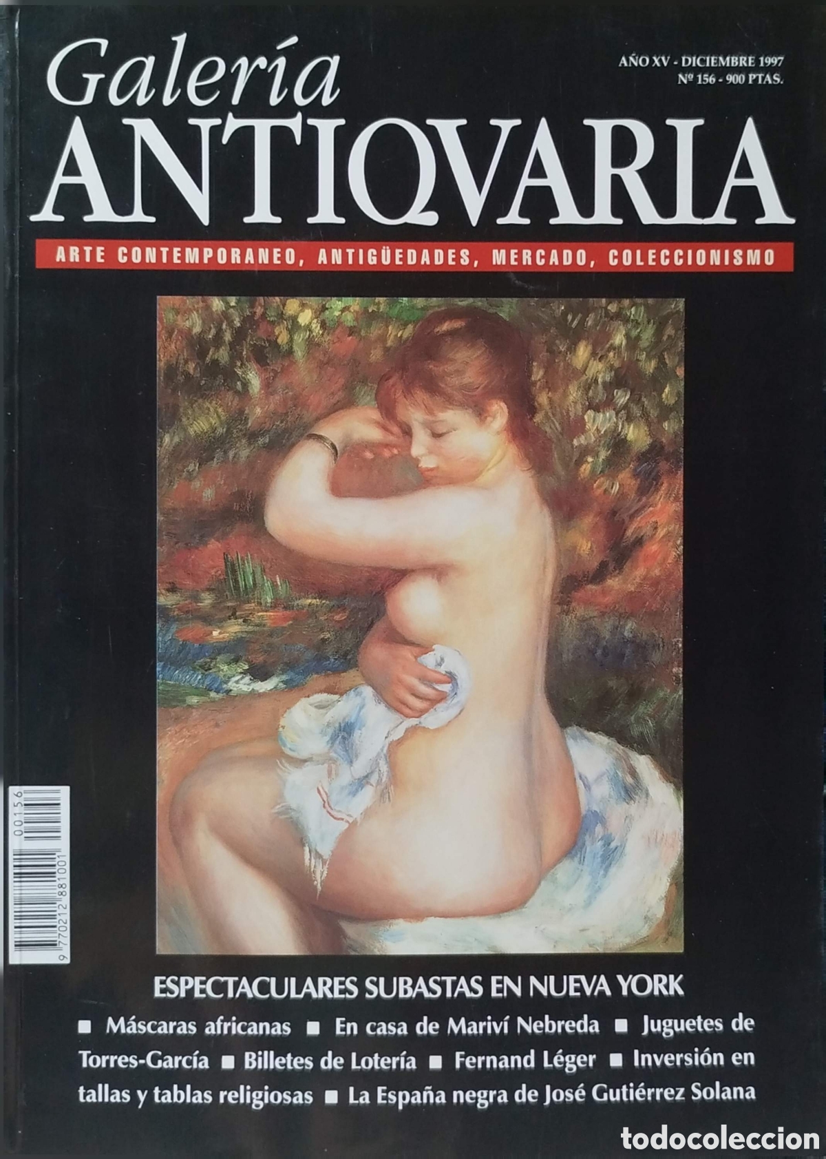 Coleccionismo de revistas y peri&oacute;dicos: Revista Galer&iacute;a Anticuaria. A&ntilde;o XV-Diciembre. 1997. N&ordm;156.