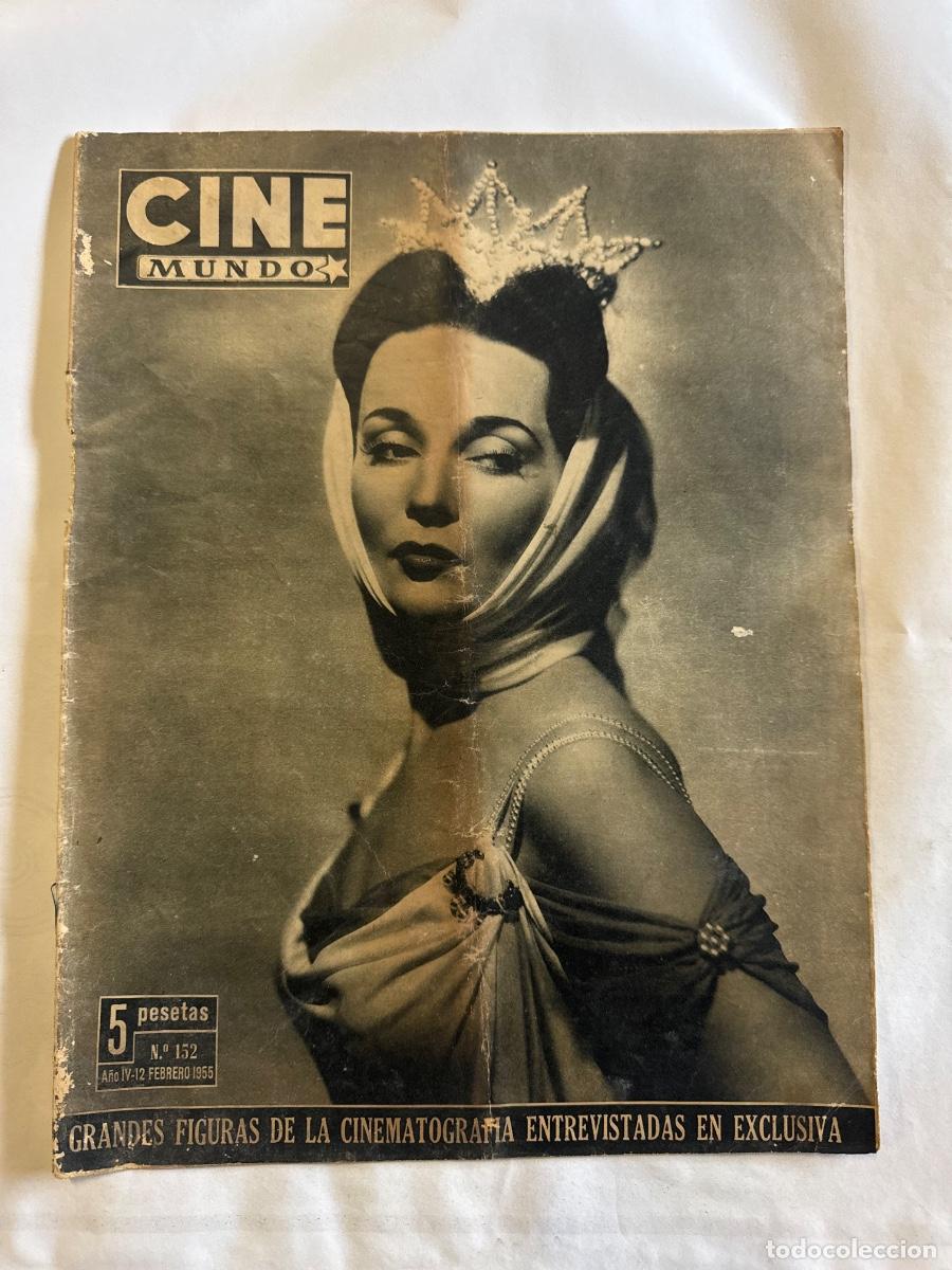 Coleccionismo de revistas y peri&oacute;dicos: Revista Cine Mundo , Joseph Cotten, Carmen Sevilla, A&ntilde;o 1955