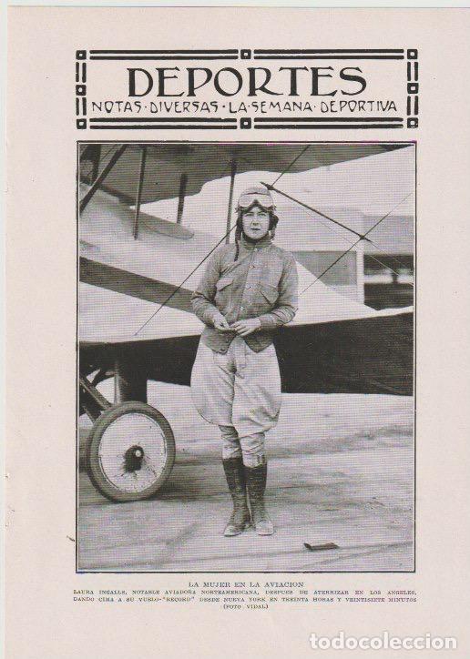 Coleccionismo de revistas y peri&oacute;dicos: * DEPORTES * Aviaci&oacute;n: Laura Ingalls; ciclismo: Mariano Ca&ntilde;ardo; caballo Montecasino...- 1930