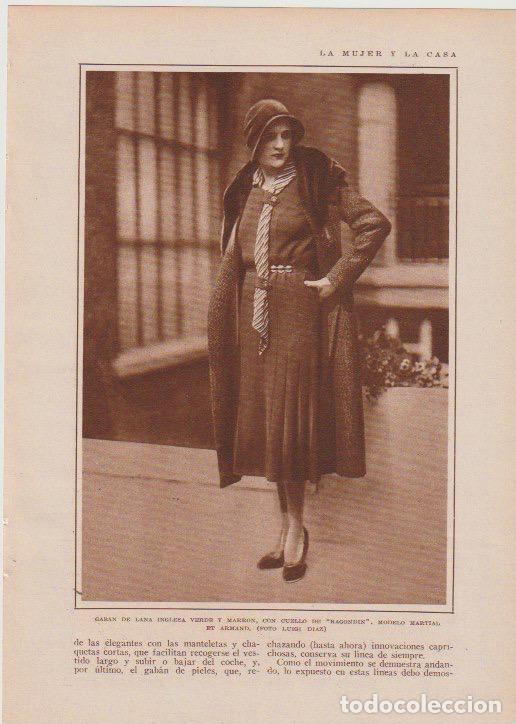 Coleccionismo de revistas y peri&oacute;dicos: MODA FEMENINA * Modelos Martial et Armand, Campcommunal, Bernard, Lise y Revyl - 1930