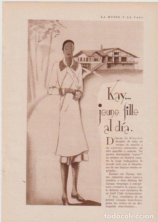 Coleccionismo de revistas y peri&oacute;dicos: Kay, jeune fille al d&iacute;a / dibujos de A.T.C. (&Aacute;ngeles Torner Cervera) - 1930