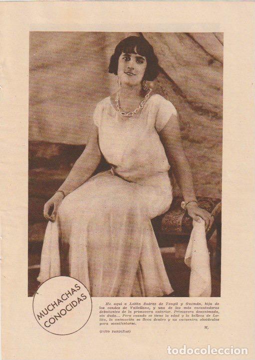 Coleccionismo de revistas y peri&oacute;dicos: Srta. Lolita Su&aacute;rez de Tangil y Guzm&aacute;n, hija de los condes de Vallellano - 1931