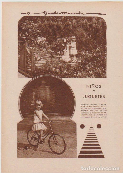 Coleccionismo de revistas y peri&oacute;dicos: Cayetana Stuart y Silva en bicicleta -1930
