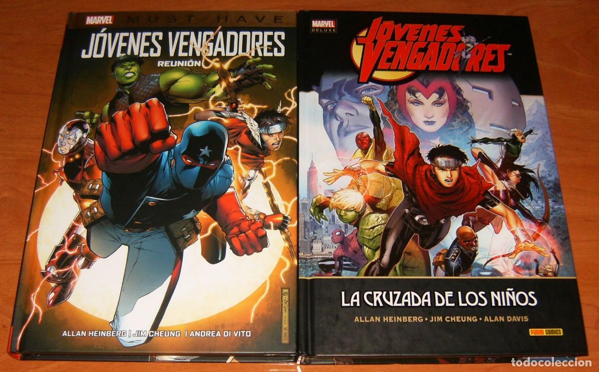 Coleccionismo de revistas y peri&oacute;dicos: JOVENES VENGADORES . REUNION y LA CRUZADA DE LOS NI&Ntilde;OS . PANINI