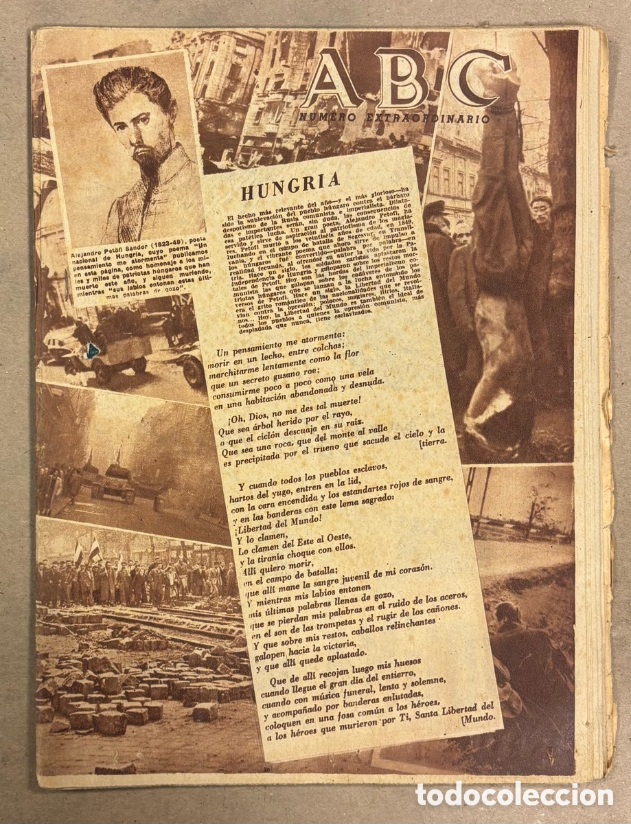 Coleccionismo de revistas y peri&oacute;dicos: ABC (29 DICIEMBRE 1956) N&Uacute;MERO EXTRAORDINARIO RESUMEN DEL A&Ntilde;O: POL&Iacute;TICA, ARTE, DEPORTES, INAUGURACIO