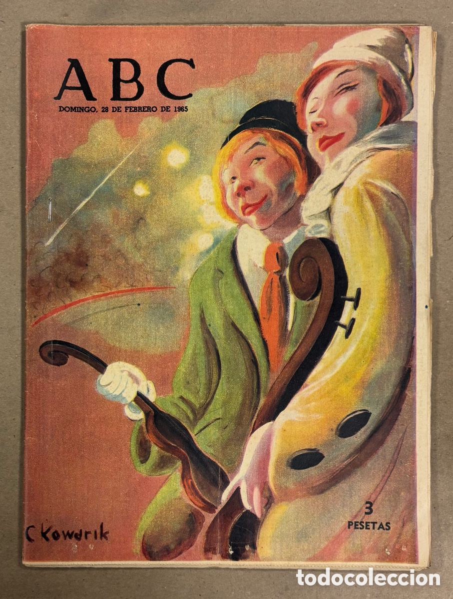Coleccionismo de revistas y peri&oacute;dicos: ABC (28 FEBRERO 1965) ALFONSO XIII Y LA LEGI&Oacute;N, ESPA&Ntilde;OL CON DI STEFANO CONTRA ATL&Eacute;TICO MADRID, FOLLE