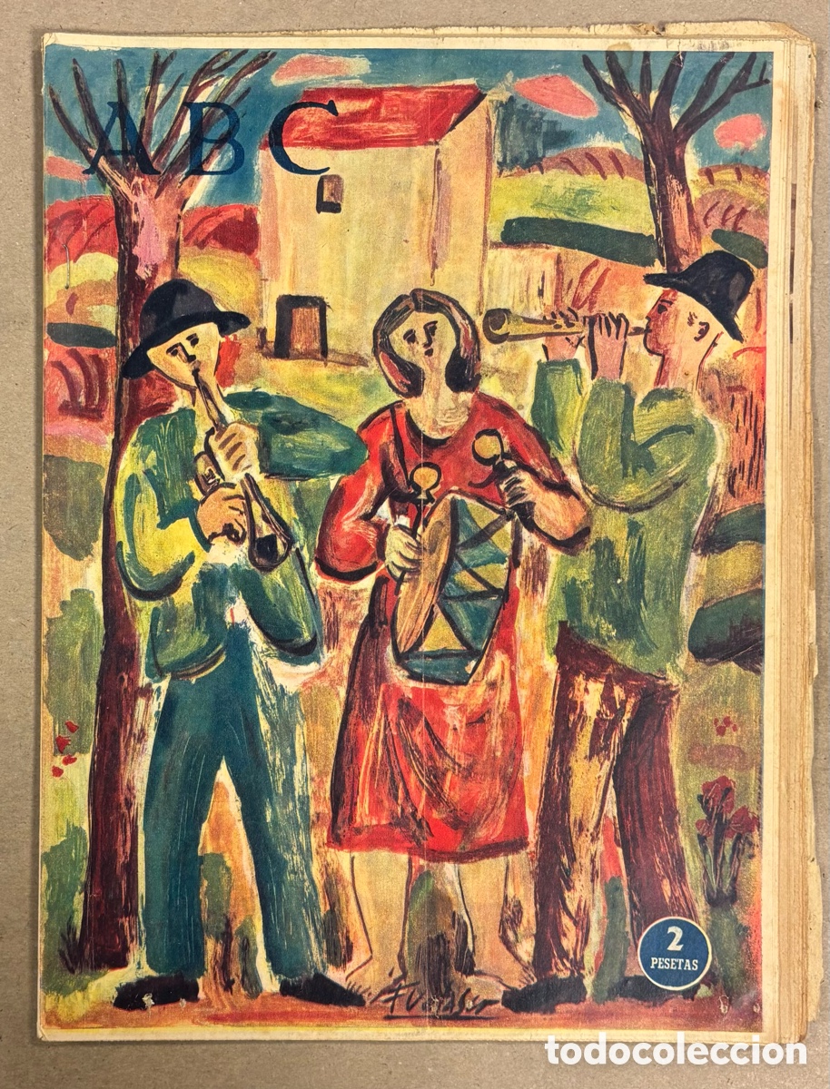 Coleccionismo de revistas y peri&oacute;dicos: ABC (23 MARZO 1958) ESCULTOR FRANCISCO DURRIO, PLAZUELA DE LA CRUZ VERDE, AURORA BAUTISTA, CARMEN PO