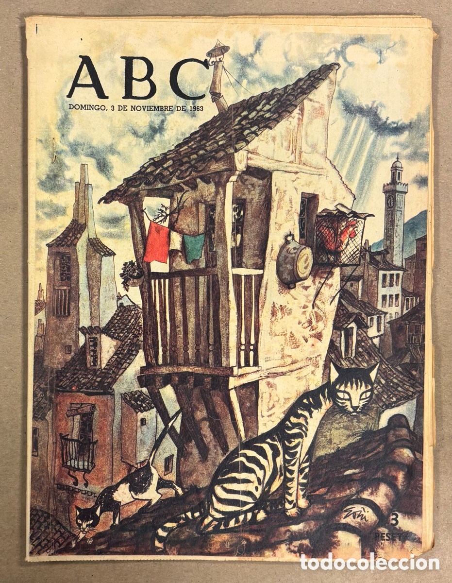 Coleccionismo de revistas y peri&oacute;dicos: ABC (3 NOVIEMBRE 1963) LLAVORSI PIRINEO DE L&Eacute;RIDA, ALIADA QU&Iacute;MICA INAUGURA PLANTA TARRAGONA,..