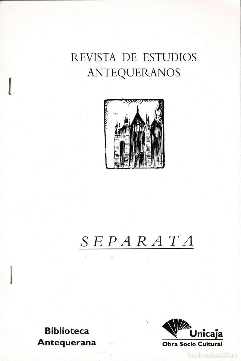 Coleccionismo de revistas y peri&oacute;dicos: Revista de Estudios Antequeranos. Separata. Notas sobre literatura jur&iacute;dica - Jos&eacute; Calvo Gonz&aacute;lez