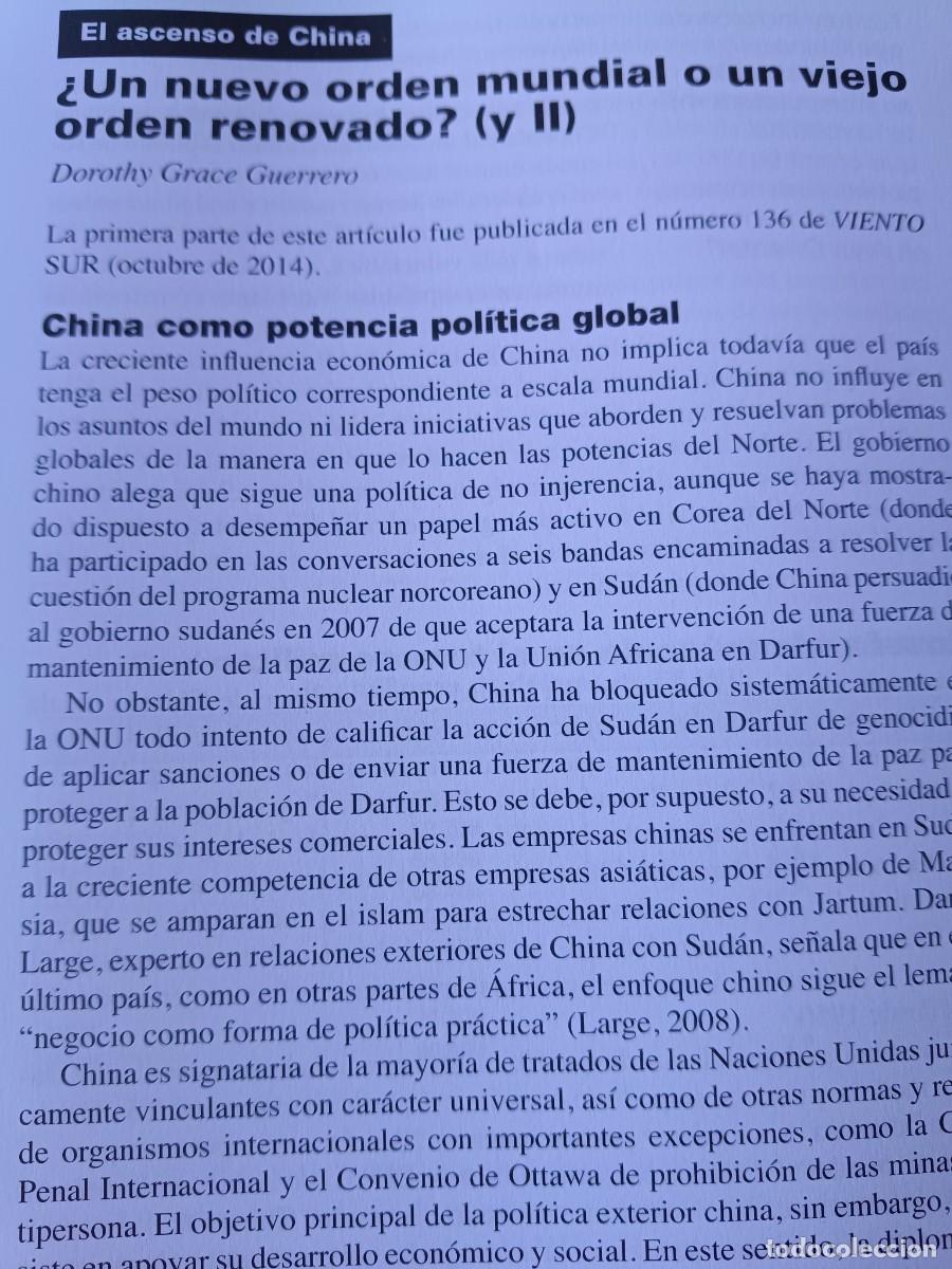 Coleccionismo de revistas y peri&oacute;dicos: CHINA, POTENCIA EN ASIA ORIENTAL: HONG KONG, TAIWAN, JAP&Oacute;N. 8 P&Aacute;G REVISTA VIENTO SUR 2014