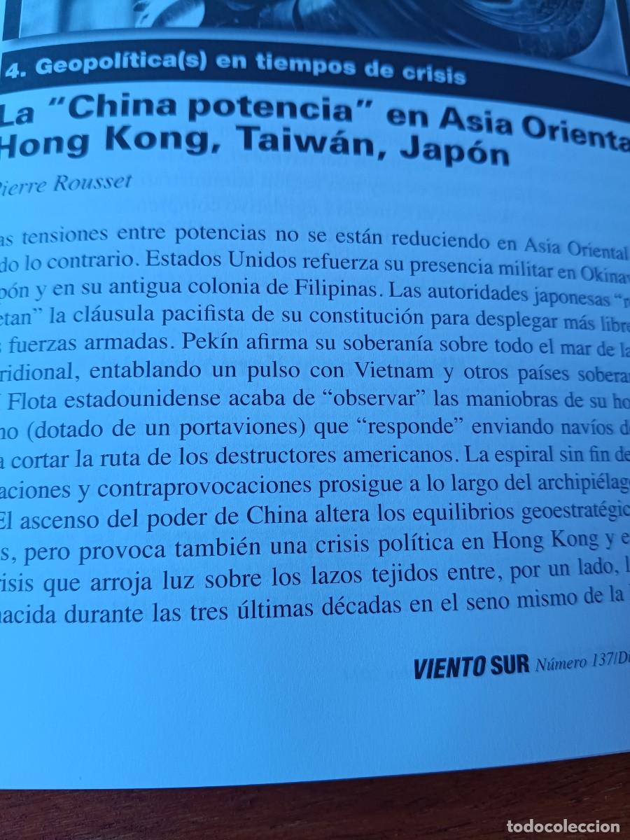 Coleccionismo de revistas y peri&oacute;dicos: CHINA, POTENCIA EN ASIA ORIENTAL: HONG KONG, TAIWAN, JAP&Oacute;N. 8 P&Aacute;G REVISTA VIENTO SUR 2014