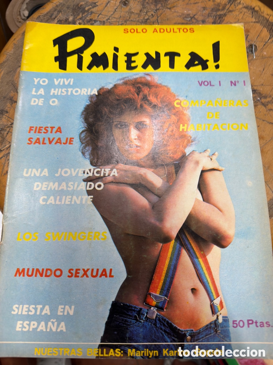Coleccionismo de revistas y peri&oacute;dicos: Revista er&oacute;tica vintage pin-ups PIMIENTA! Vol 1 N 1 a&ntilde;o 1979.ilustrado
