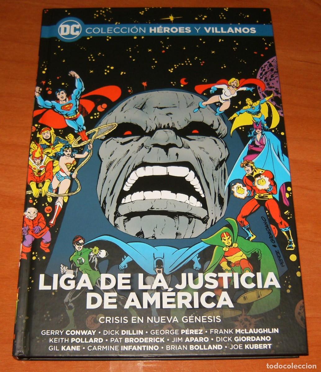 Coleccionismo de revistas y peri&oacute;dicos: LIGA DE LA JUSTICIA de GEORGE PEREZ . CRISIS EN NUEVA GENESIS . Colecci&oacute;n H&eacute;roes y Villanos 25 . ECC