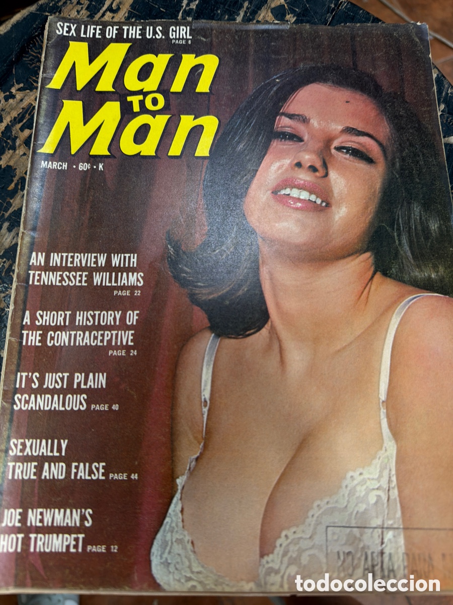 Coleccionismo de revistas y peri&oacute;dicos: Revista er&oacute;tica vintage pin-ups MAN OF MAN.edici&oacute;n americana.vol 16 n 2 a&ntilde;o 1966.poster interior