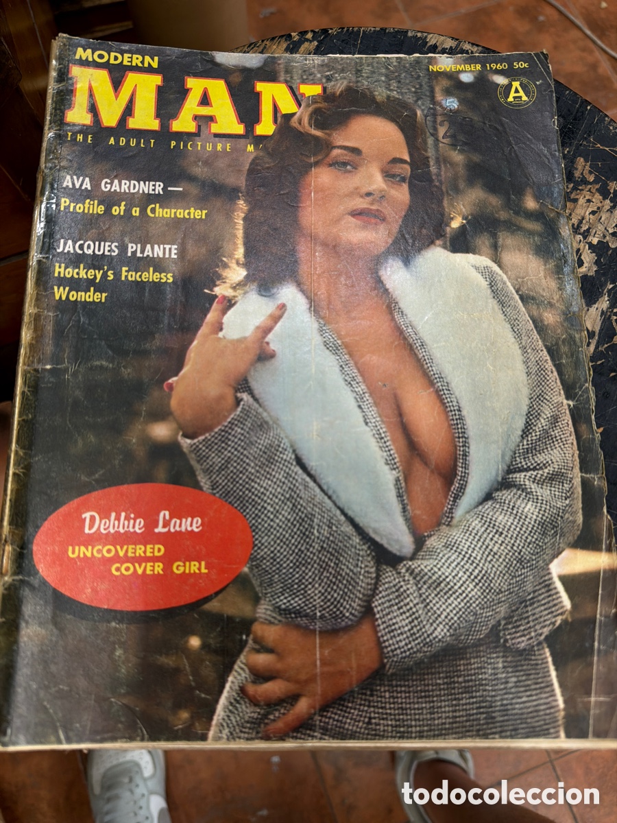 Coleccionismo de revistas y peri&oacute;dicos: Revista er&oacute;tica vintage pin-ups MODERN MAN.vol 9 n 17.a&ntilde;o 1960.poster de ava gardner