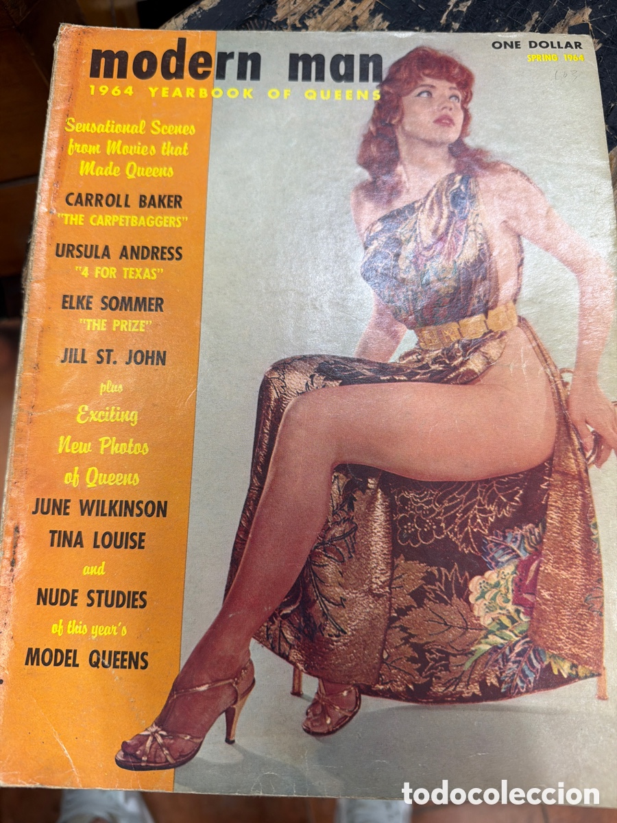 Coleccionismo de revistas y peri&oacute;dicos: Revista er&oacute;tica vintage pin-ups MODERN MAN.edici&oacute;n americana.vol 29 a&ntilde;o 1964.