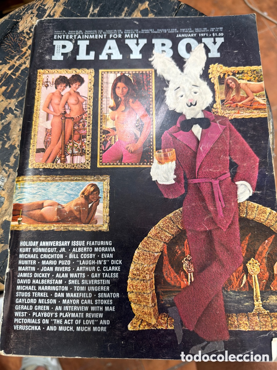 Coleccionismo de revistas y peri&oacute;dicos: Revista er&oacute;tica PLAYBOY.edici&oacute;n americana.vol 18 N 1 January 1971.p&oacute;ster central