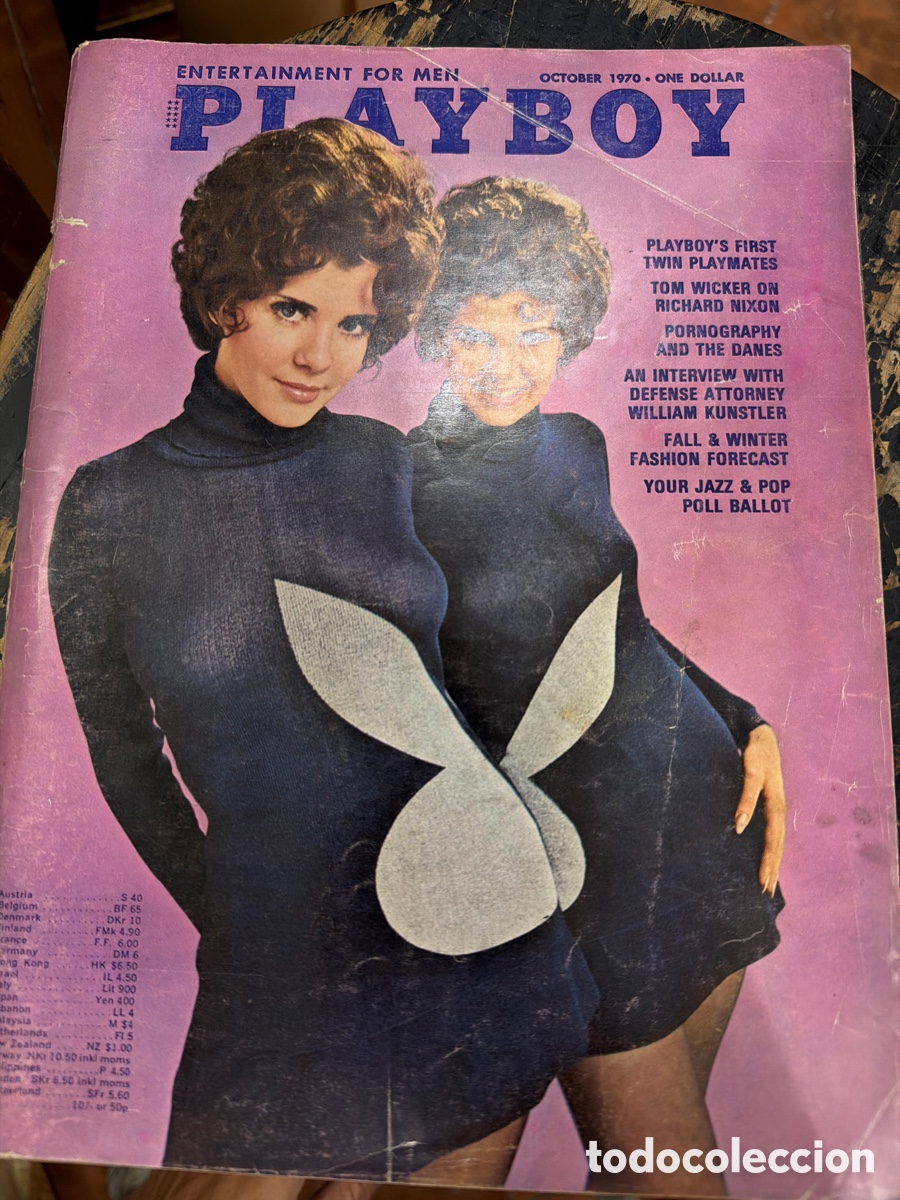Coleccionismo de revistas y peri&oacute;dicos: Revista er&oacute;tica PLAYBOY.edici&oacute;n americana.vol 17 N 10 October 1970.p&oacute;ster central