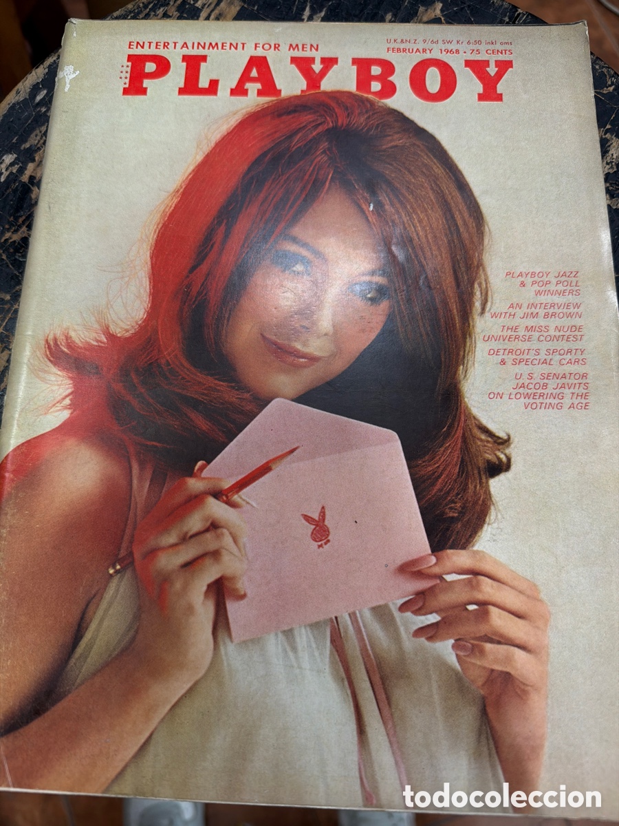 Coleccionismo de revistas y peri&oacute;dicos: Revista er&oacute;tica PLAYBOY.edici&oacute;n americana.vol 15 N 2 February 1968.contiene p&oacute;ster central