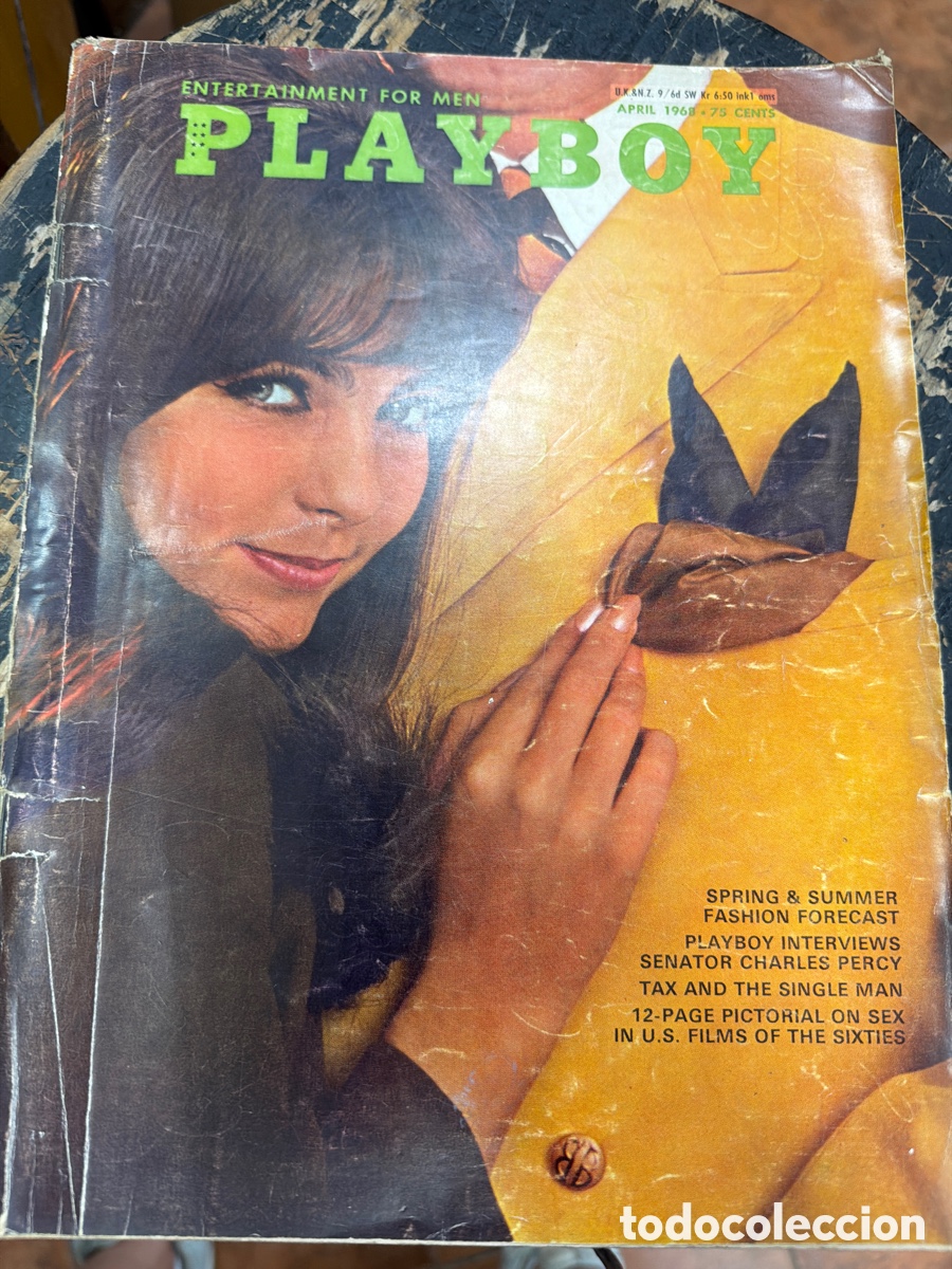 Coleccionismo de revistas y peri&oacute;dicos: Revista er&oacute;tica PLAYBOY.edici&oacute;n americana.vol 15 N 4 April 1968.contiene p&oacute;ster central