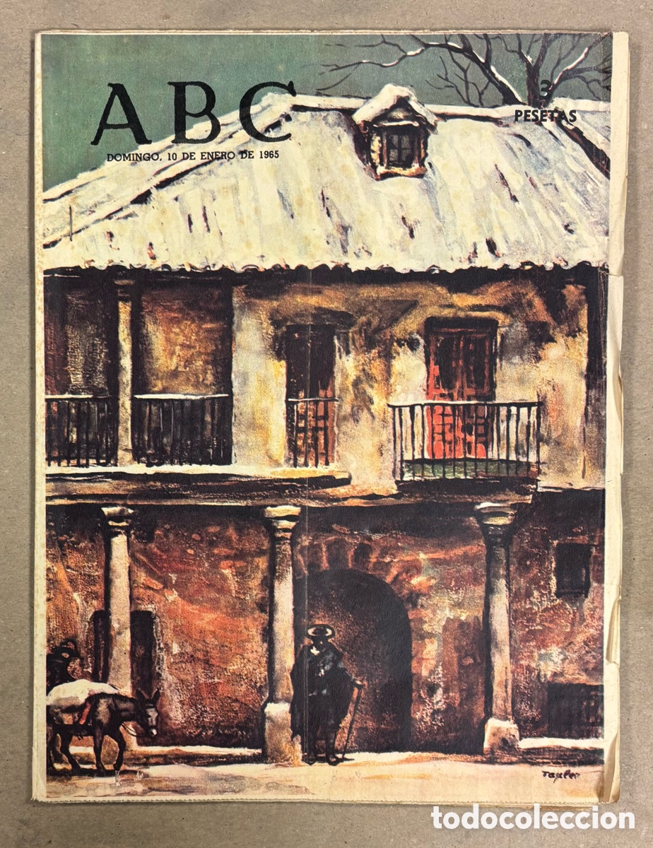 Sammeln von Zeitschriften und Zeitungen: ABC (10 ENERO 1965) TAULER, AGUILAS (MURCIA), MONASTERIO DE EL ESCORIAL, DON QUIJOTE, ATL&Eacute;TICO - BAR