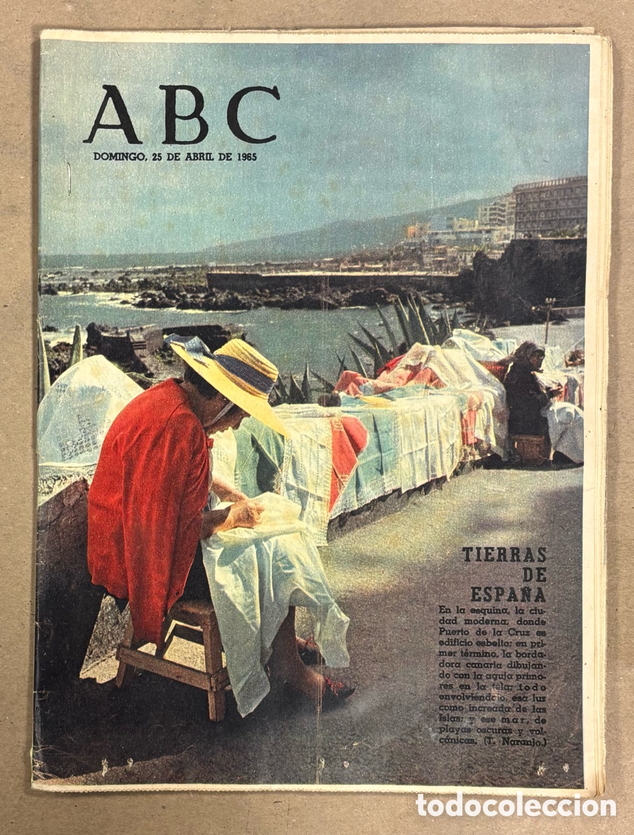 Coleccionismo de revistas y peri&oacute;dicos: ABC (25 ABRIL 1965) PUERTO DE LA CRUZ (CANARIAS), FRANCISCO PIZARRO, GUILLERMO MAR&Iacute;N COMEDIANTE