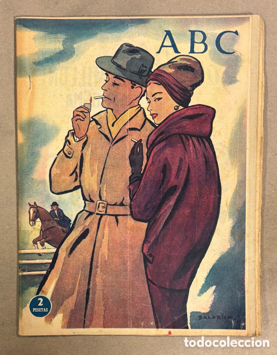 Coleccionismo de revistas y peri&oacute;dicos: ABC (22 FEBRERO 1958) BALDRICH, F&Aacute;BRICA LA CASERA, SEVILLA - REAL MADRID, MODAS,&hellip;
