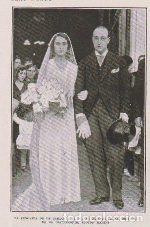 Coleccionismo de revistas y peri&oacute;dicos: Boda Pepita de Carlos y Saracho y Joaquin Fern&aacute;ndez-Prida - 1930