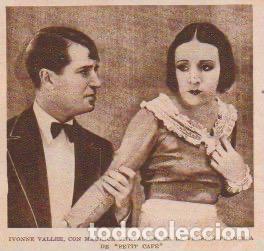 Coleccionismo de revistas y peri&oacute;dicos: * CINE * Ivonne Vallee y Maurice chevalier - 1931