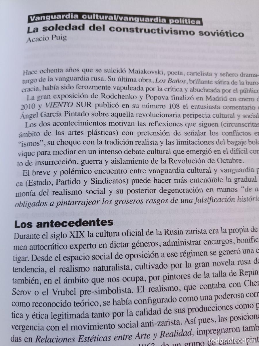 Coleccionismo de revistas y peri&oacute;dicos: CONSTRUCTIVISMO SOVI&Eacute;TICO, ANTECEDENTES Y CRISIS. MAIAKOVSKI. 6 P&Aacute;GS VIENTO SUR 2011