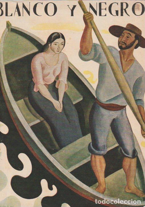 Coleccionismo de revistas y peri&oacute;dicos: Ilustraci&oacute;n de Hidalgo de Caviedes para cubierta de revista Blanco y Negro - 1931