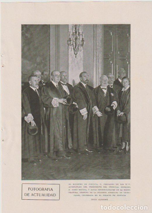 Coleccionismo de revistas y peri&oacute;dicos: D. Fernando de los R&iacute;os y D. Diego Medina en la apertura de tribunales - 1931
