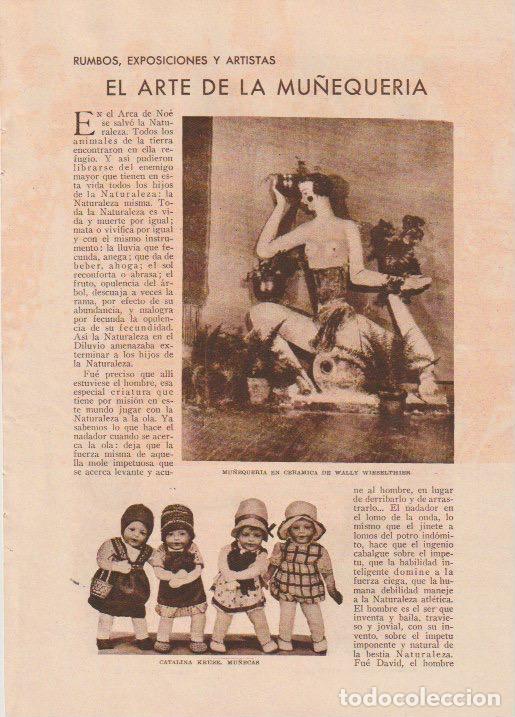 Coleccionismo de revistas y peri&oacute;dicos: * MU&Ntilde;ECAS * El arte de la mu&ntilde;equeria( obras de Wally Wieselthier, Catalina Kruse... - 1931