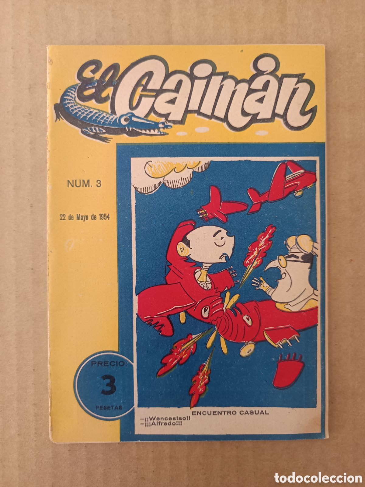 Coleccionismo de revistas y peri&oacute;dicos: Revista El Caim&aacute;n n&deg;3 (Mon, 1954). 44 p&aacute;ginas con vi&ntilde;etas e ilustraciones en B/N.