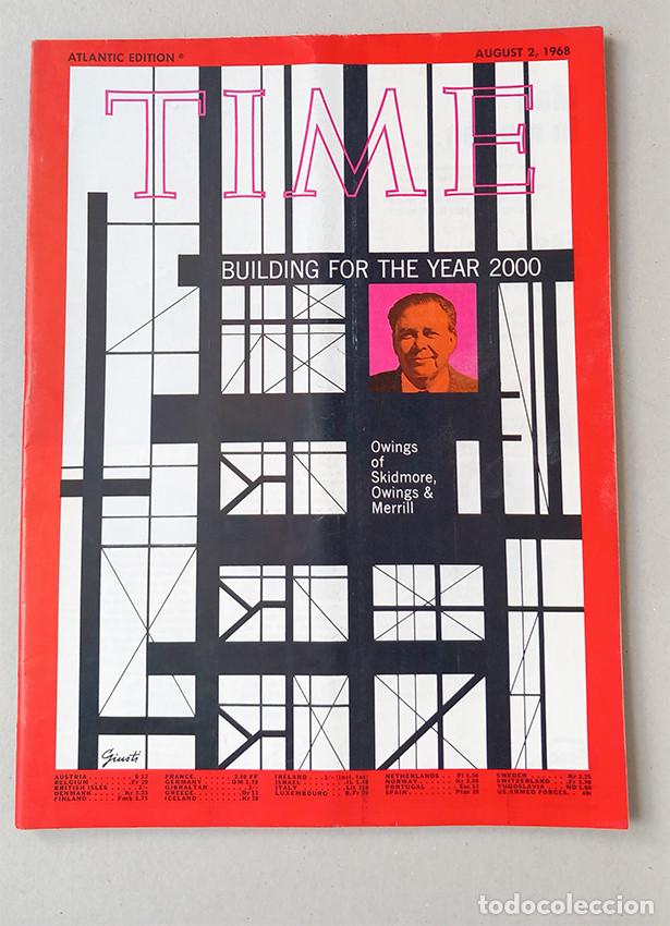Coleccionismo de revistas y peri&oacute;dicos: Arquitectura. Building for the Year 2000. Owings of Skidmore, Owings & Merrill. Time Aug 1968