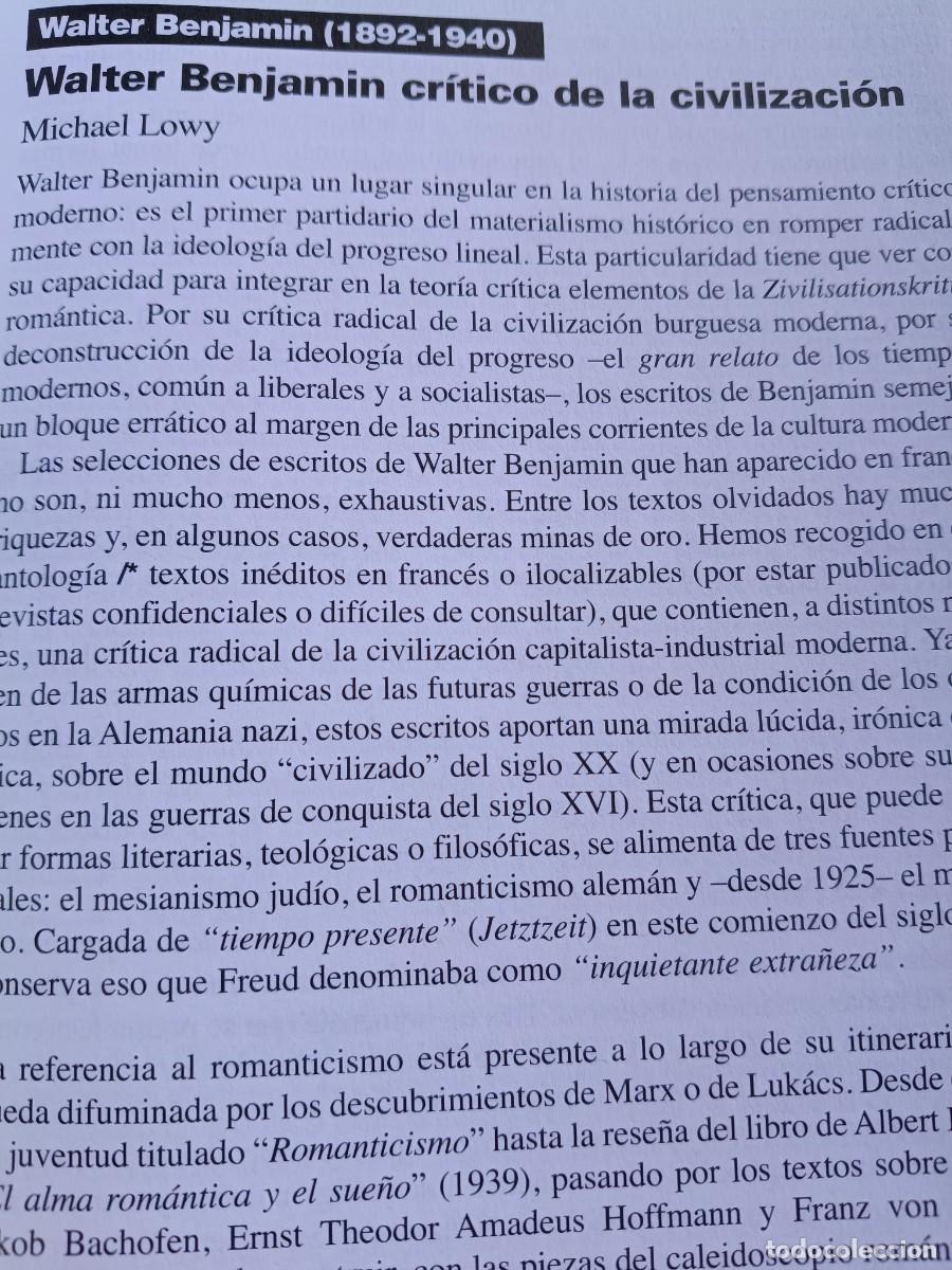 Coleccionismo de revistas y peri&oacute;dicos: WALTER BENJAMIN, CRITICO DE LA CIVILIZACI&Oacute;N. 12 P&Aacute;GS VIENTO SUR 2010