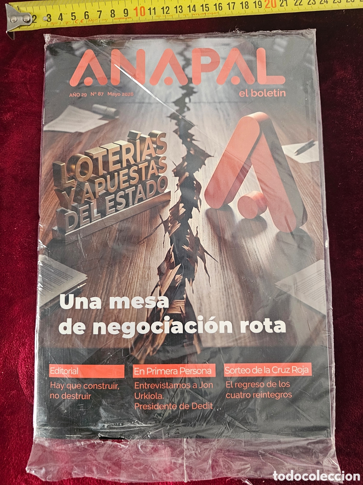 Coleccionismo de revistas y peri&oacute;dicos: Revista ANAPAL &rdquo;el bolet&iacute;n&rdquo; - A&ntilde;o 29, N&ordm; 87 (Mayo 2026) - Nueva / Embalada Loter&iacute;a Nacional