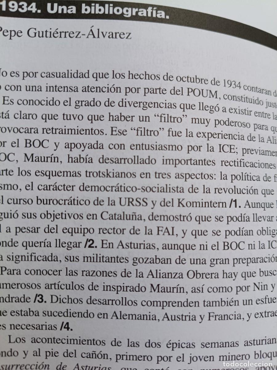 Coleccionismo de revistas y peri&oacute;dicos: REVOLUCI&Oacute;N DE OCTUBRE 1934 ASTURIAS, CATALU&Ntilde;A MADRID CNT UHP ALIANZA OBRERA. 56 P&Aacute;GS VIENTO SUR 2009