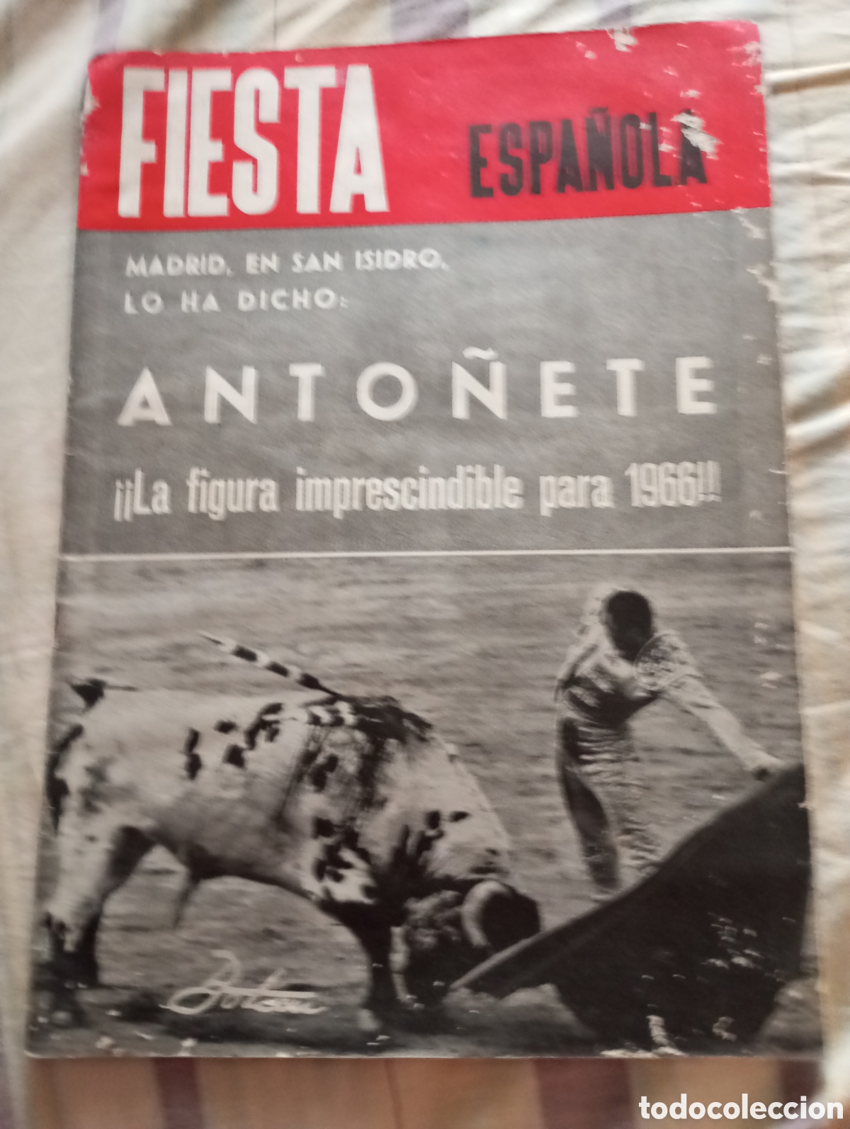 Coleccionismo de revistas y peri&oacute;dicos: Revista taurina fiesta espa&ntilde;ola n&uacute;mero 257 a&ntilde;o 1966