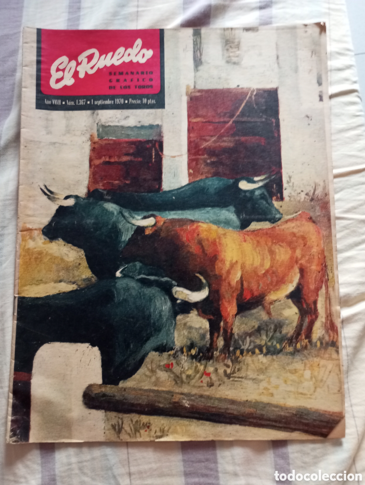 Coleccionismo de revistas y peri&oacute;dicos: Revista taurina el ruedo numero 1367 a&ntilde;o 1970