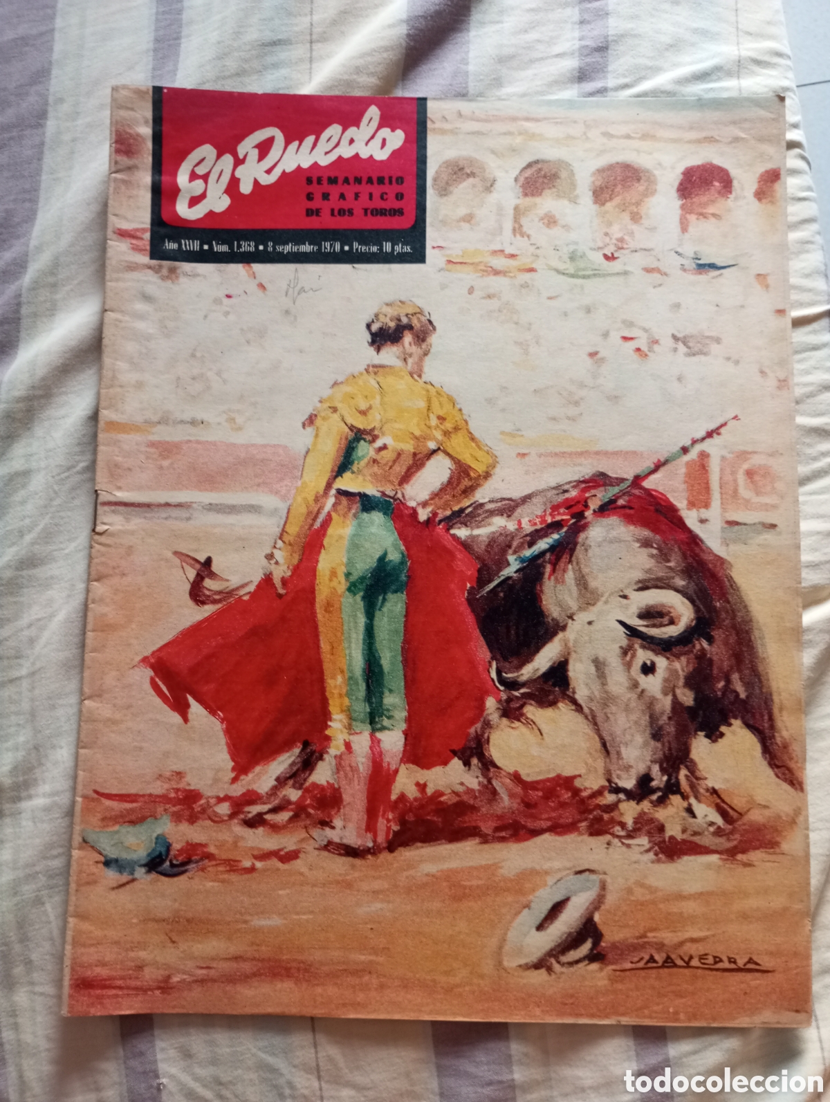 Coleccionismo de revistas y peri&oacute;dicos: Revista taurina el ruedo numero 1368 a&ntilde;o 1970