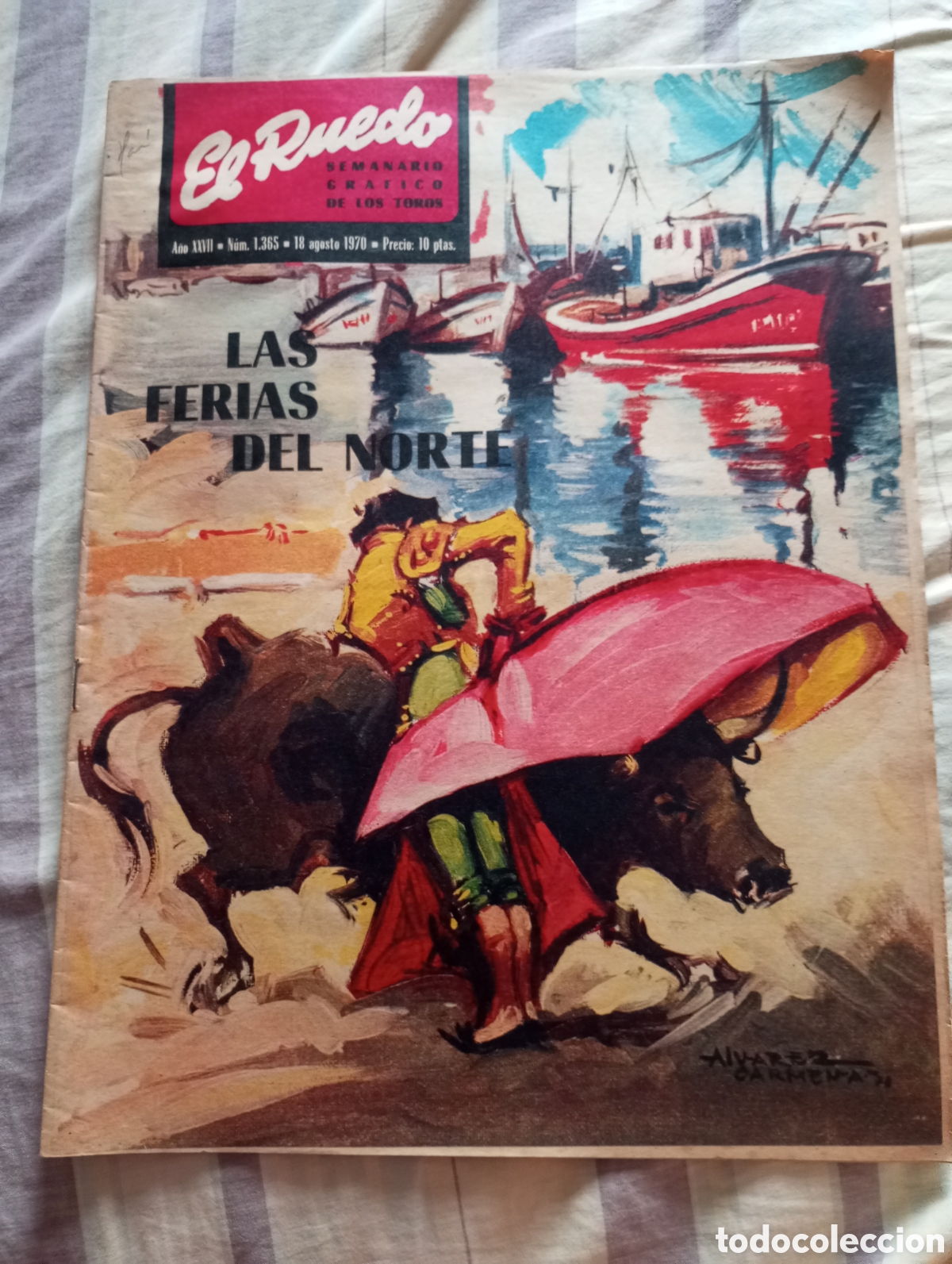 Coleccionismo de revistas y peri&oacute;dicos: Revista taurina el ruedo numero 1365 a&ntilde;o 1970