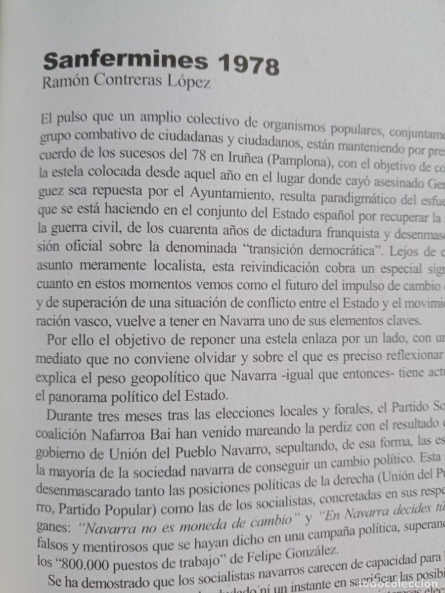 Coleccionismo de revistas y peri&oacute;dicos: SANFERMINES 1978 Y ASESINATO DE GERM&Aacute;N RODR&Iacute;GUEZ. 6 P&Aacute;GS VIENTO SUR 2007