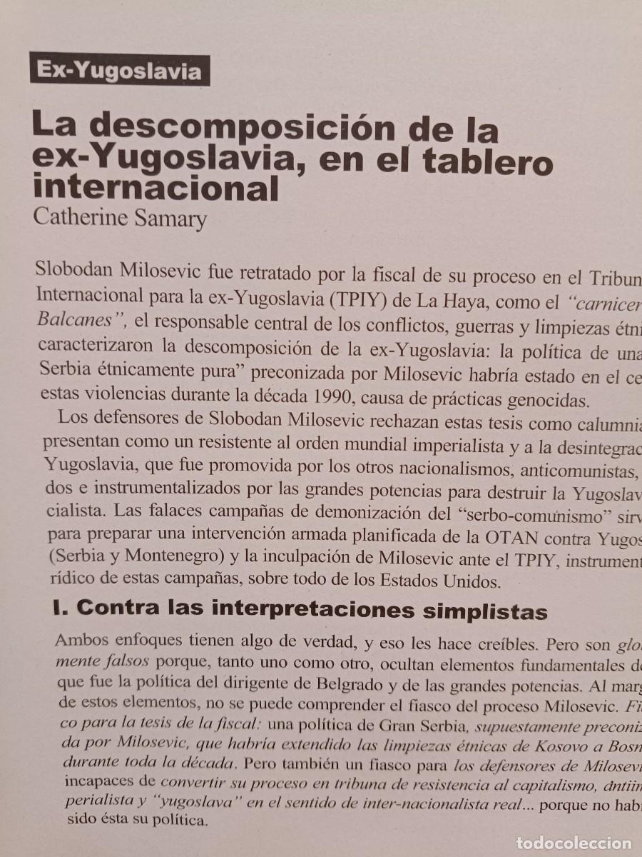 Coleccionismo de revistas y peri&oacute;dicos: LA DESCOMPOSICI&Oacute;N DE YUGOSLAVIA, 25 A&Ntilde;OS DE CONFLICTOS DESDE 1974. 15 P&Aacute;GS VIENTO SUR 2006
