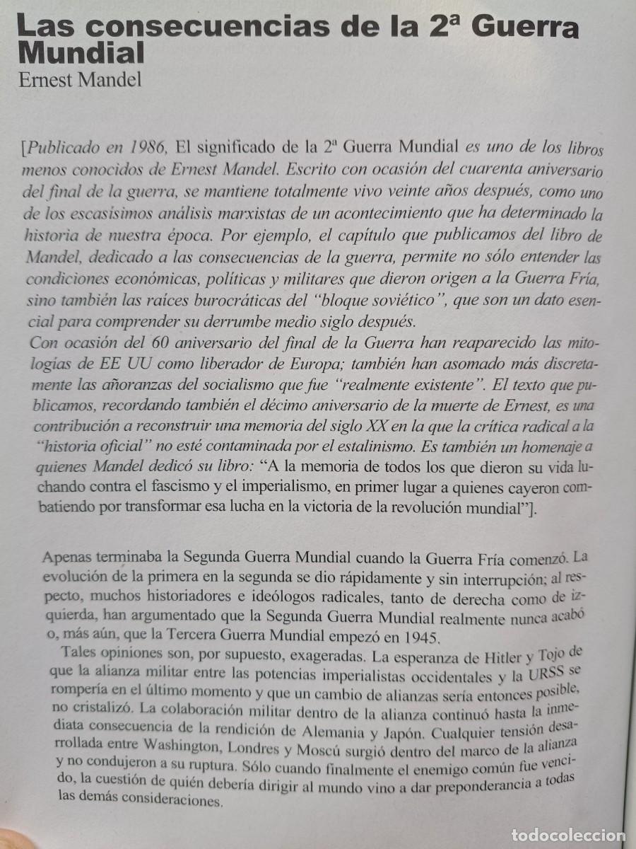Coleccionismo de revistas y peri&oacute;dicos: ERNEST MANDEL SOBRE LAS CONSECUENCIAS DE LA 2&ordf; GUERRA MUNDIAL. 11 P&Aacute;GS VIENTO SUR 2005