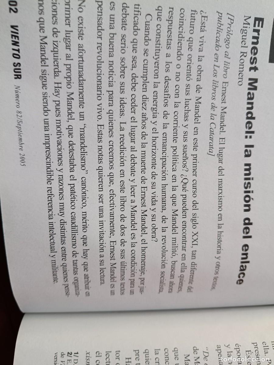 Coleccionismo de revistas y peri&oacute;dicos: VIGENCIA DEL PENSAMIENTO DE ERNEST MANDEL. 10 P&Aacute;GS VIENTO SUR 2005