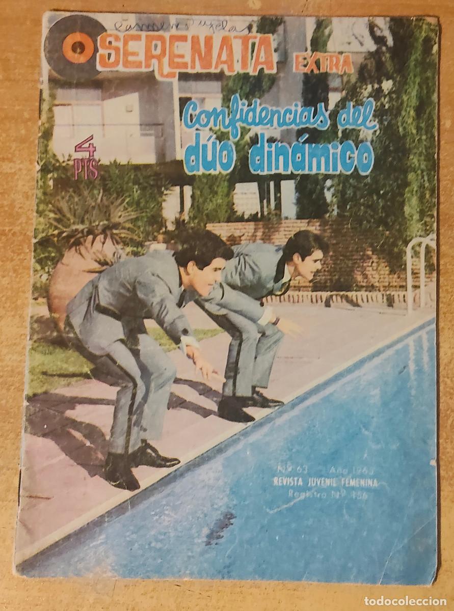 Coleccionismo de revistas y peri&oacute;dicos: SERENATA EXTRA,CONFIDENCIAS DEL DUO DINAMICO CON REPORTAJE.SARA MONTIEL.PEQUE&Ntilde;O POSTER DE RAFAEL.