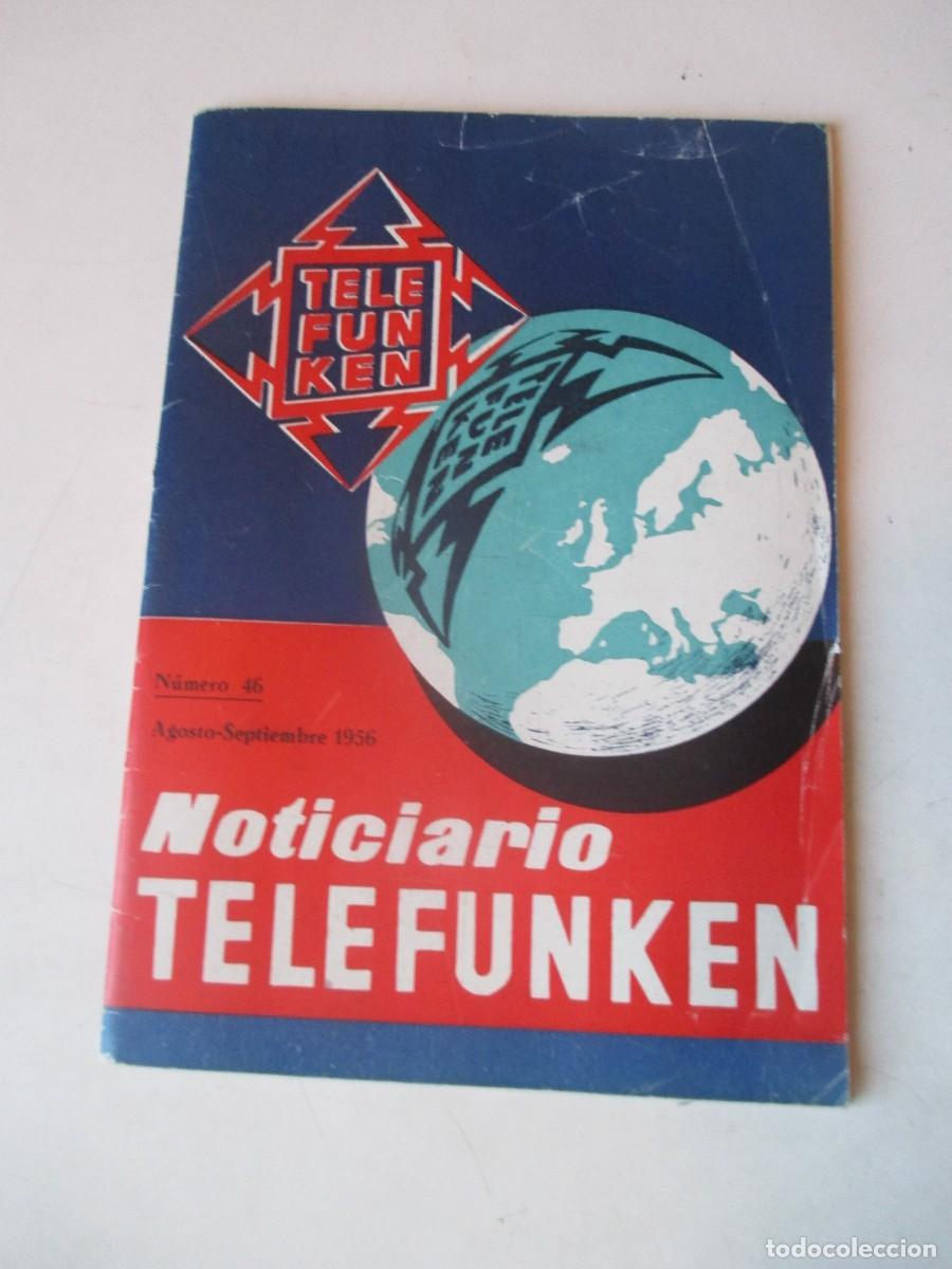 Colecionismo de Revistas e Jornais: Noticiario Telefunken N&ordm; 46 Agosto-Saptiembre 1956 W42064