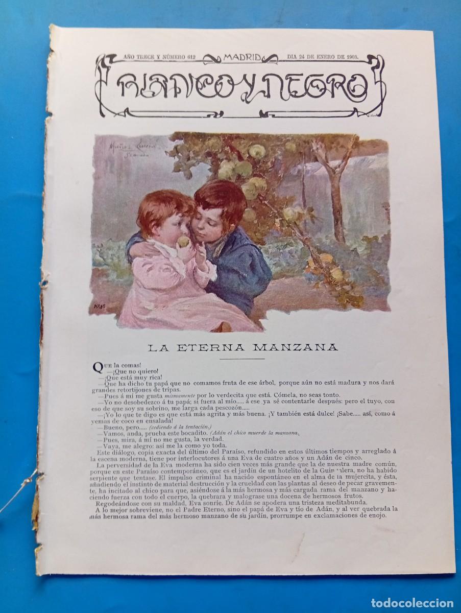 Collection Magazines and Newspapers: BLANCO Y NEGRO. N&ordm; 612. A&Ntilde;O 1903. LA INFANTA DO&Ntilde;A PAZ. BODA ARISTOCR&Aacute;TICA EN BARCELONA. LA &Uacute;L.. LEER