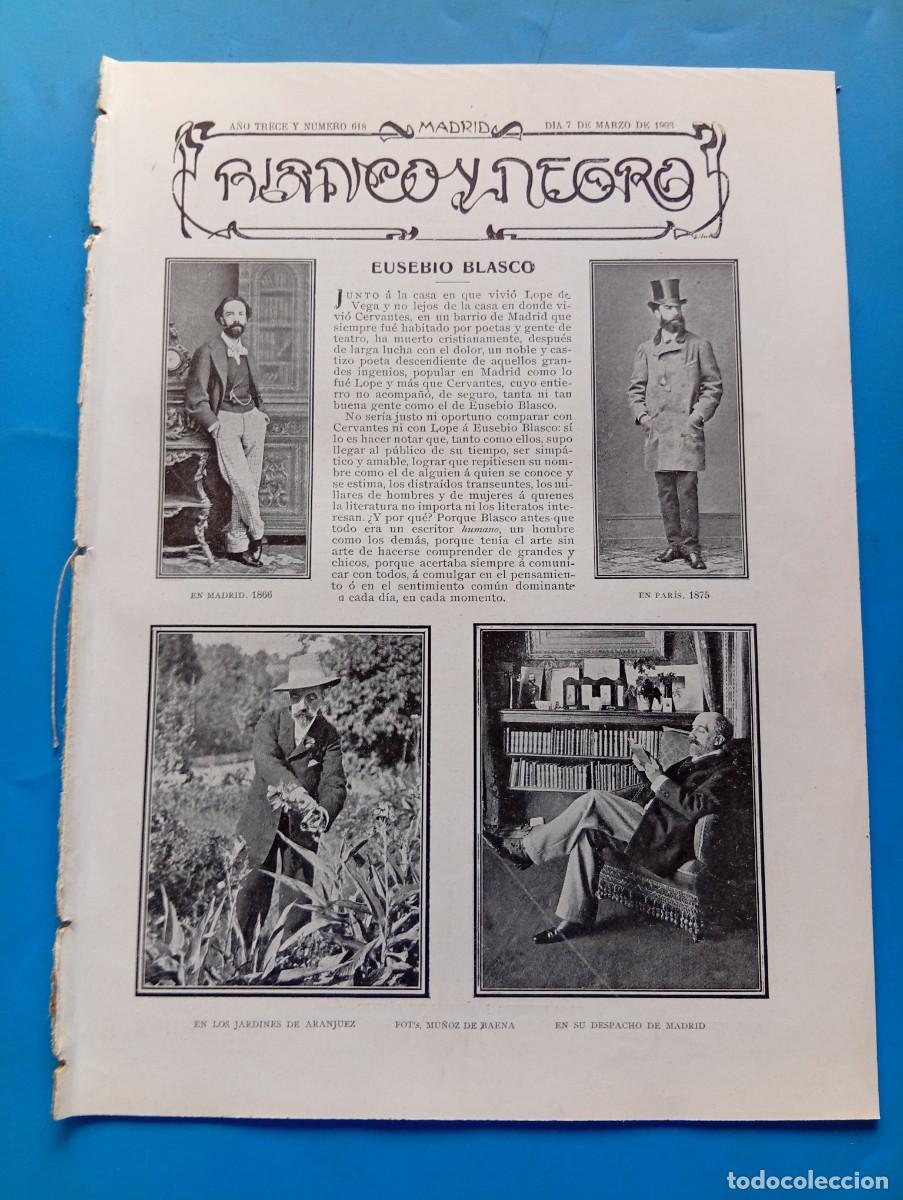 Colecionismo de Revistas e Jornais: BLANCO Y NEGRO. N&ordm; 618. A&Ntilde;O 1903. EUSEBIO BLASCO. F&Iacute;GARO Y SU HIJO. PLACERES SOCIALES. ARDID .. LEER